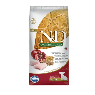 Farmina N&D Chicken & Pomegranate Ancestral Grain Puppy Mini Dog Dry Food