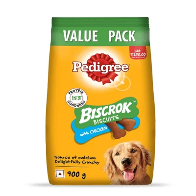 Pedigree Chicken Flavour Biscrok Dog Biscuits Dog Treats