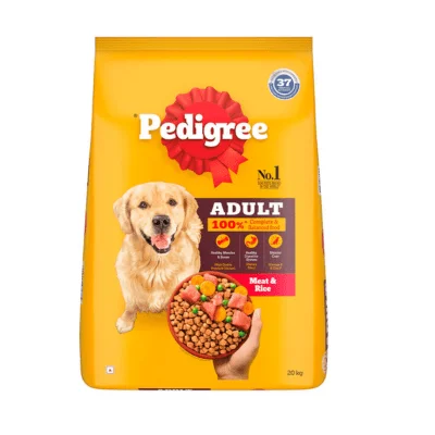 Pedigree Meat & Rice Adult Dog Dry Food