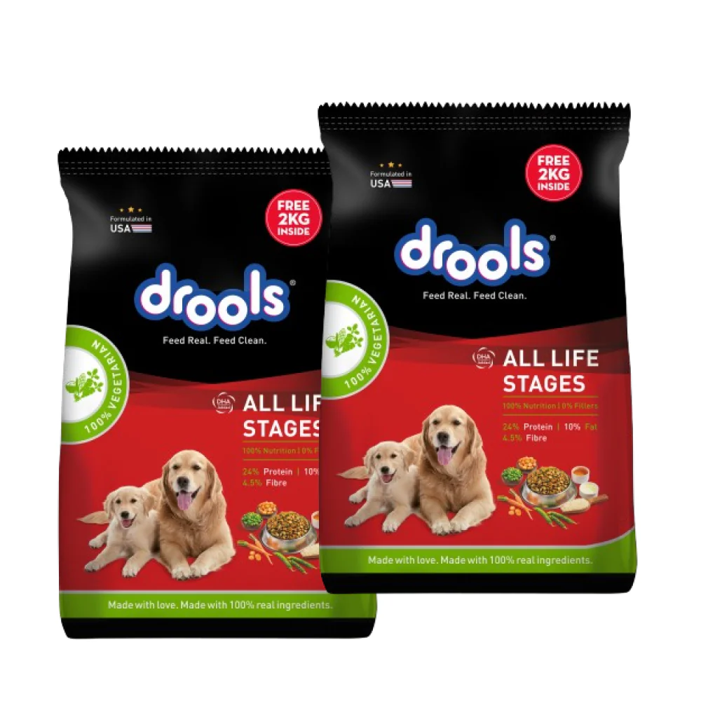 Drools 100% Vegetarian Puppy and Adult Dog Veg Dry Food