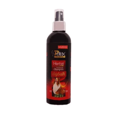 Petex Pet Lifestyle Nourishing Herbal Dog Waterless Shampoo Drybath for Skin & Coat Shine