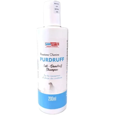Savavet Purdruff Aanti-Dandruff Shampoo for Dogs & Cats, 200 ML
